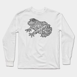 Linework Paisley Frog Long Sleeve T-Shirt